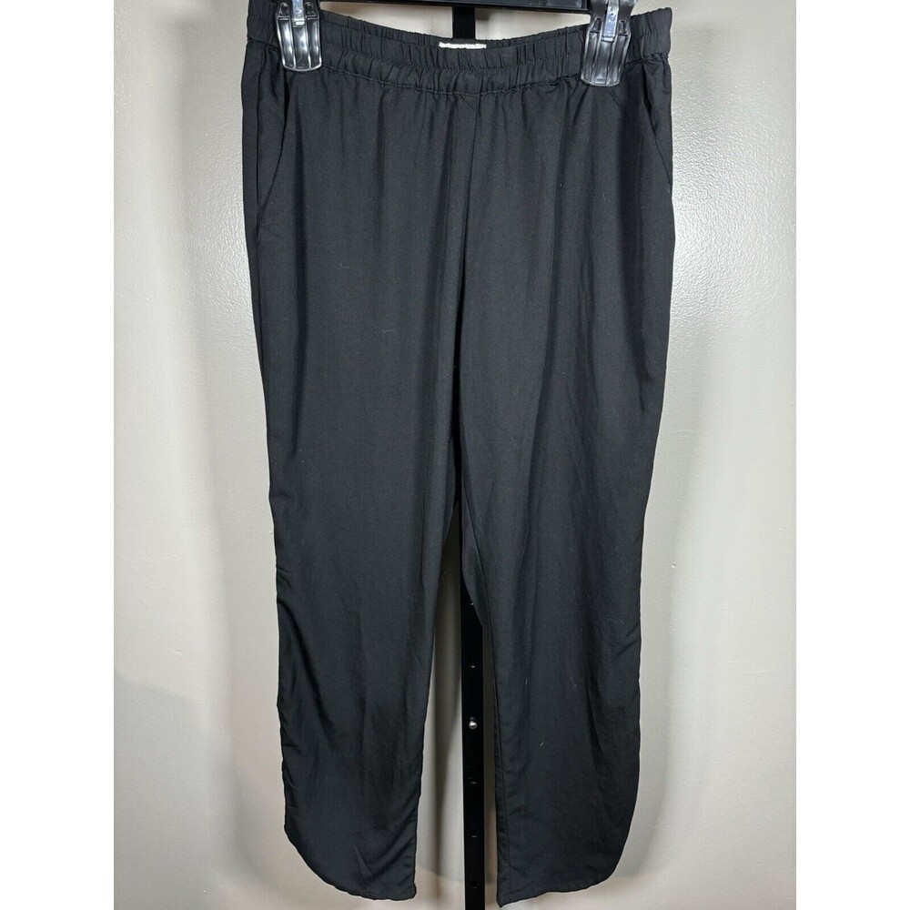 Marine Layer Black Cropped Dolphin Hem Pant Medium